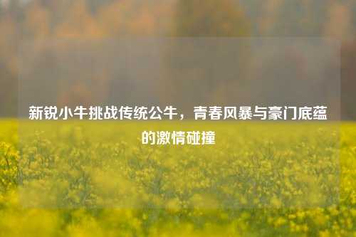 新锐小牛挑战传统公牛，青春风暴与豪门底蕴的激情碰撞