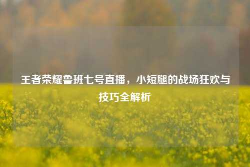 王者荣耀鲁班七号直播，小短腿的战场狂欢与技巧全解析