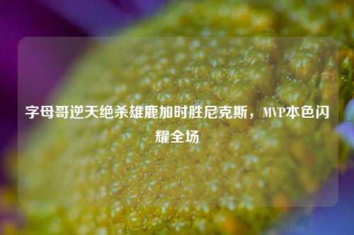 字母哥逆天绝杀雄鹿加时胜尼克斯，MVP本色闪耀全场