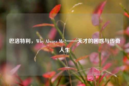 巴洛特利，Why Always Me?——天才的困惑与传奇人生