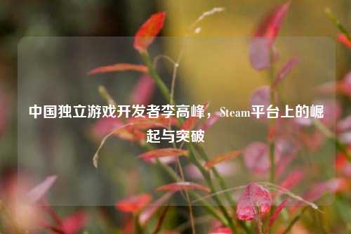 中国独立游戏开发者李高峰，Steam平台上的崛起与突破