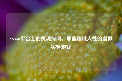 Steam平台上的灵魂拷问，那些测试人性的虚拟实验游戏