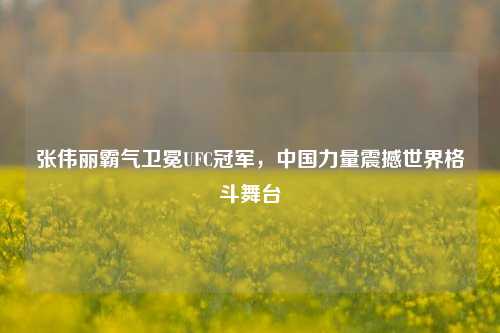张伟丽霸气卫冕UFC冠军，中国力量震撼世界格斗舞台