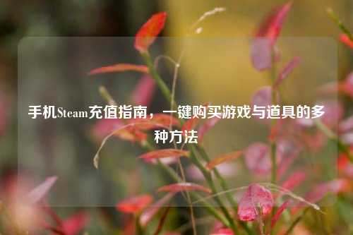 手机Steam充值指南，一键购买游戏与道具的多种方法
