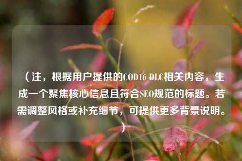 （注，根据用户提供的COD16 DLC相关内容，生成一个聚焦核心信息且符合SEO规范的标题。若需调整风格或补充细节，可提供更多背景说明。）