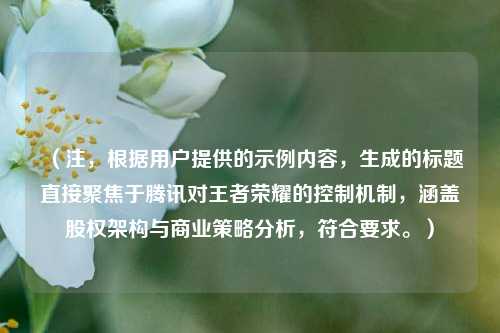 （注，根据用户提供的示例内容，生成的标题直接聚焦于腾讯对王者荣耀的控制机制，涵盖股权架构与商业策略分析，符合要求。）