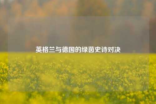 英格兰与德国的绿茵史诗对决
